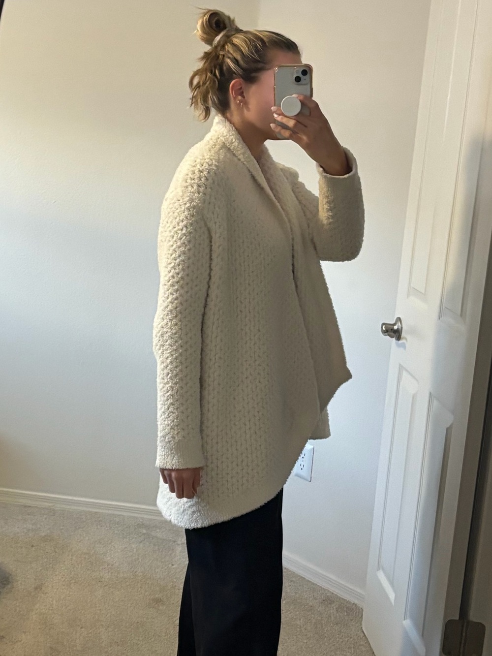 Barefoot Dreams CozyChic® Honeycomb Shawl Cardigan - Picture 16 of 16